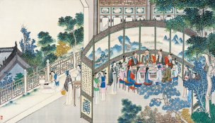 清 孙温 红楼梦 55x30.5 (78)[人物] 