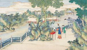 清 孙温 红楼梦 55x30.5 (91)[人物] 