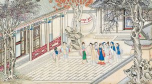 清 孙温 红楼梦 55x30.5 (99)[人物] 