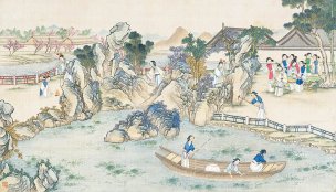 清 孙温 红楼梦 55x30.5 (93)[人物] 