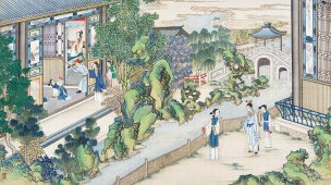 清 孙温 红楼梦 55x30.5 (82)[人物] 