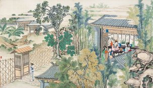 清 孙温 红楼梦 55x30.5 (87)[人物] 