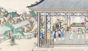 清 孙温 红楼梦 55x30.5 (76)[人物] 