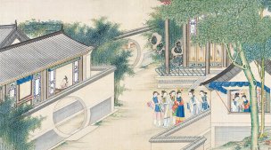 清 孙温 红楼梦 55x30.5[人物] 