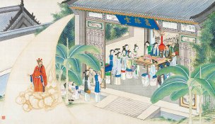 清 孙温 红楼梦 55x30.5 (74)[人物] 