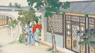清 孙温 红楼梦 55x30.5 (60)[人物] 