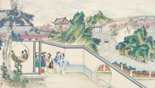 清 孙温 红楼梦 55x30.5 (40)[人物] 