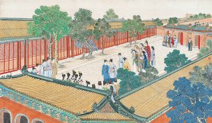 清 孙温 红楼梦 55x30.5 (51)[人物] 