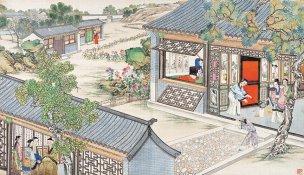 清 孙温 红楼梦 55x30.5 (52)[人物] 