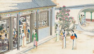 清 孙温 红楼梦 55x30.5 (49)[人物] 