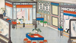 清 孙温 红楼梦 55x30.5 (65)[人物] 