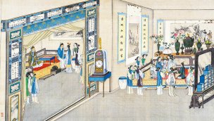 清 孙温 红楼梦 55x30.5 (43)[人物] 