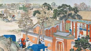 清 孙温 红楼梦 55x30.5 (61)[人物] 