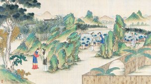 清 孙温 红楼梦 55x30.5 (36)[人物] 