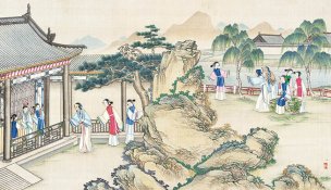 清 孙温 红楼梦 55x30.5 (194)[人物] 