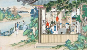 清 孙温 红楼梦 55x30.5 (72)[人物] 