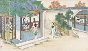 清 孙温 红楼梦 55x30.5 (54)[人物] 