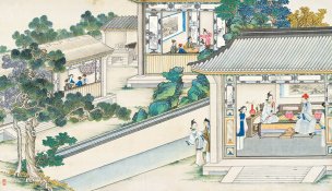 清 孙温 红楼梦 55x30.5 (201)[人物] 