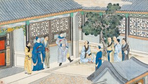 清 孙温 红楼梦 55x30.5 (31)[人物] 