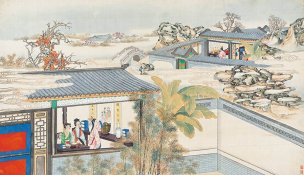 清 孙温 红楼梦 55x30.5 (26)[人物] 
