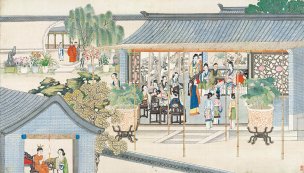 清 孙温 红楼梦 55x30.5 (34)[人物] 