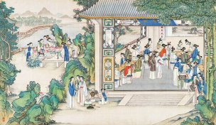 清 孙温 红楼梦 55x30.5 (197)[人物] 