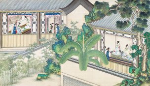 清 孙温 红楼梦 55x30.5 (200)[人物] 