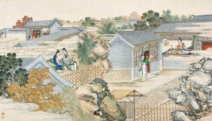 清 孙温 红楼梦 55x30.5 (35)[人物] 
