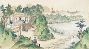 清 孙温 红楼梦 55x30.5 (21)[人物] 