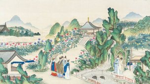 清 孙温 红楼梦 55x30.5 (185)[人物] 