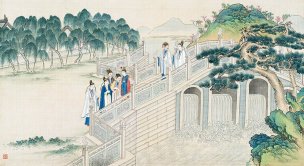 清 孙温 红楼梦 55x30.5 (189)[人物] 