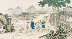 清 孙温 红楼梦 55x30.5 (192)[人物] 