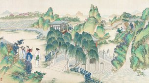 清 孙温 红楼梦 55x30.5 (181)[人物] 