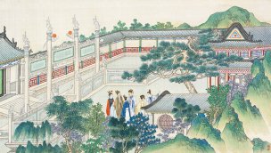 清 孙温 红楼梦 55x30.5 (188)[人物] 