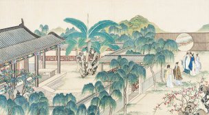 清 孙温 红楼梦 55x30.5 (190)[人物] 