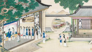 清 孙温 红楼梦 55x30.5 (128)[人物] 