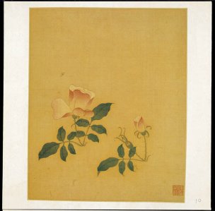 明 陈洪绶 陈老莲 花鸟册10 [花鸟] 