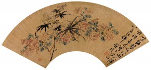 明 陈道复 陈淳 花卉扇面-ok机宣 [花鸟] 