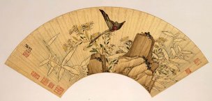 明 陈洪绶 扇面008 [花鸟] 