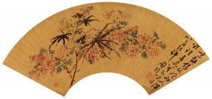 明 陈道复 陈淳 花卉扇面[花鸟] 