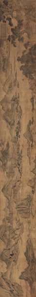 明 项圣谟 山水图卷 绢本258-32cm[山水] 