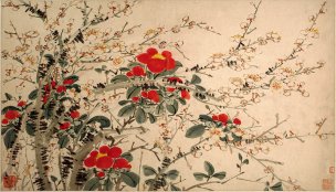 明 陈春 白阳集花册页012[花鸟]
