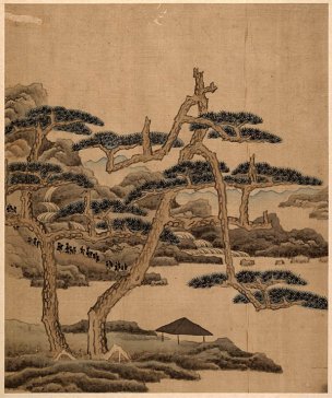 明 陈洪绶 人物山水花鸟册009 [山水]