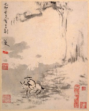 明 陈洪绶 人物山水花鸟册011 [人物]