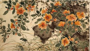 明 陈春 白阳集花册页016[花鸟]