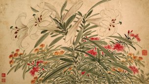 明 陈春 白阳集花册页018[花鸟]