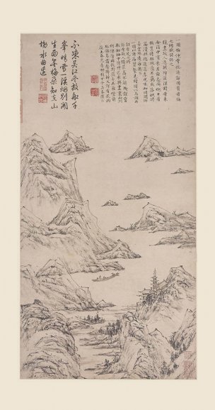 明 陆治 雪后訪梅圖 [山水]