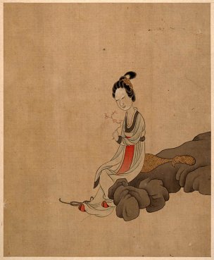 明 陈洪绶 人物山水花鸟册006 [人物]