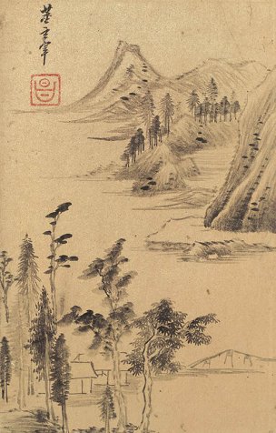 明 董其昌 山水图册 六开(纸)-2 [山水]