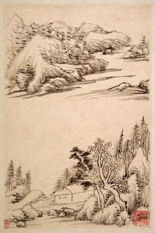 明 董其昌 山水册页003 [山水]